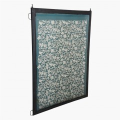 UNIQUE SARI PRINT SCREEN OLD FRAMED LARGE FLOWER 155 